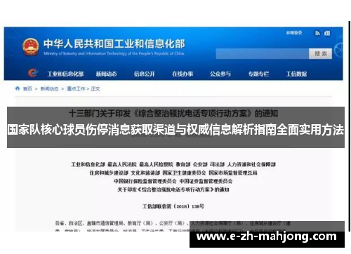 国家队核心球员伤停消息获取渠道与权威信息解析指南全面实用方法 国家队核心球员伤停消息获取渠道与权威信息解析指南全面实用方法
